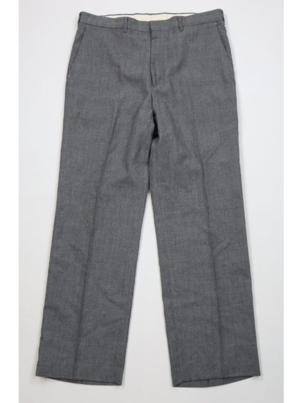 Vtg 70s Streetwear Mens 34x30 Rayon Gabardine Blend Knit Wide Leg Chino Pants